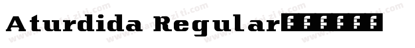 Aturdida Regular字体转换